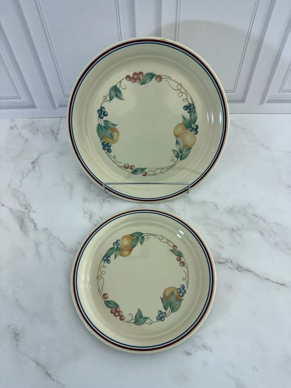 Corelle Abundance Dinner Plate 10.25" Vintage Fruit Pattern